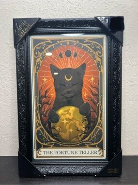 NEW Sapna Shah Halloween Tarot Card ‘The Fortune Teller’ 18”x12” Framed Art